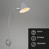 Bettleuchte Bettlampe schwenkbar Leselampe 1xE27 10W chrom Produktbild-Vorschau 2