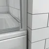80X140cm Badewannenaufsatz Duschabtrennung Echtglas Produktbild-Vorschau 7