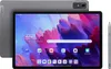 A gray Lenovo tablet and stylus are shown against a light gray background. The tablet screen displays a colorful wallpaper and app icons. Náhled obrázku produktu
