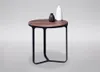 Couchtisch rund, Boston1,Metall schwarz , Zinneiche MDF Produktbild-Vorschau 2