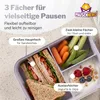 Pausenhero Kinder Brotdose mit Fächern in Grau - Produktbild-Vorschau 3