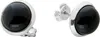 Onyx Ohrstecker Silber 925 schwarze Natur Edelsteine 7.5ct Produktbild-Vorschau 1