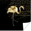 MuchoWow® Poster Flamingo - Gold - Briefe 50x50 cm - Produktbild-Vorschau 1