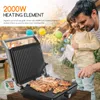 Aigostar - 2000 W XXL Kontaktgrill Panini Grill,Sandwich Produktbild-Vorschau 2