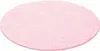 Teppich Wohnzimmer Hochflor Rosa 200x200 Rund Unicolor - Produktbild-Vorschau 1