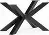 A black metal table base with a star-shaped design. Náhľad obrázku produktu