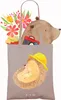 Mr. & Mrs. Panda Shopping Tasche Igel Beten - Braun Pastell Produktbild-Vorschau 3