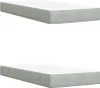 Boxspringbett mit Matratze Hellgrau 200x200 cm Samt Produktbild-Vorschau 9