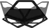 A black modern fire pit on a white background. Produktbild-Vorschau