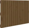 vidaXL Wand-Kopfteil Honigbraun 95,5x3x60 cm Massivholz Produktbild-Vorschau 1