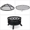 Relaxdays Feuerschale mit Funkenschutz, Ø 62 cm, mit Produktbild-Vorschau 6