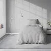 4 teilige Uni Bettwäsche 135x200 cm Grau Einfarbig Produktbild-Vorschau 4