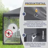 LEADZM 2x2m Faltpavillon, Pop Up Pavillon mit 4 Produktbild-Vorschau 9