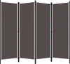 A four-panel room divider is shown against a white background. Náhľad obrázku produktu