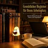 2 Stück Bücherregal Lampe, Halloween Deko Ghosts Bookshelf Produktbild-Vorschau 3