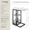 tectake® Laptop-Beistelltisch Rhea, C-Form, mit Ladestation Produktbild-Vorschau 5