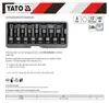 YATO 8-tlg. Schlagschrauber Nüsse Set schwarz YT-1069 Produktbild-Vorschau 10