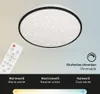 A ceiling light with a remote control and color temperature options displayed. Náhled obrázku produktu