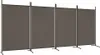 vidaXL 4dílný paraván antracit 346x180 cm látka - Náhled obrázku produktu 2
