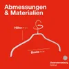 Appendiabiti MAWA, set di 10, antiscivolo, 41 cm, argento, Anteprima dell’immagine prodotto 5