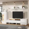 Merax TV Wohnwand Set 3-teilig mit LED, Hochglanz Produktbild-Vorschau 2