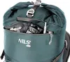 Close-up view of the top opening of a green backpack, showing some items inside. Anteprima dell’immagine prodotto