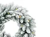 Weihnachtskranz künstlich undekoriert schneeweiß DELUXE Produktbild-Vorschau 3