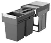 Cestino Hailo 3666903 TA Swing Tandem 2x 13 litri con Anteprima dell’immagine prodotto 1