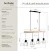 tectake® Pendelleuchte Woody 4-flammig, 4x E27, 40 W 82 x Produktbild-Vorschau 5