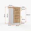 Unterschrank INEZ II, Küche, Küchenschrank 40 cm Weiß/Craft Produktbild-Vorschau 9