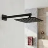 Rea Čtvercová Duschbrause, Modell JS-P015B, 25 cm, Schwarz Produktbild-Vorschau 4