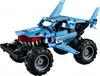 A blue LEGO Technic monster truck designed to look like a shark. Podgląd zdjęcia produktu
