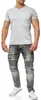 Mivaro Herren T-Shirt mit V-Ausschnitt in Grau meliert - Produktbild-Vorschau 3