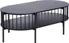 BELIANI Couchtisch Schwarz MDF-Platte mit Metallbeinen Produktbild-Vorschau 1