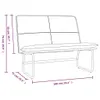 vidaXL Ławka szara 100x75x76 cm imitacja skóry Podgląd zdjęcia produktu 8