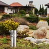 Borne de jardin IP44 2 prises SOLIGHT PG10 cylindre argenté Voir les images du produit 3