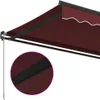 vidaXL Markise Manuell Weinrot 500x300 cm Produktbild-Vorschau 12