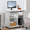 Biurko komputerowe Yaheetech z szufladą na klawiaturę, Podgląd zdjęcia produktu 6