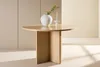Strada table à manger Ø120cm. avec rallonge whitewash. Voir les images du produit 4