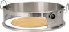 A stainless steel pizza oven accessory with a pizza stone inside, shown on a white background. Náhled obrázku produktu