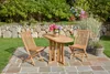 LC Garden »Riva« Teak Klapptisch oval 60/120x60x75cm Produktbild-Vorschau 9