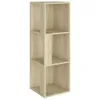 vidaXL Eckregal Sonoma-Eiche 33x33x100 cm Holzwerkstoff Produktbild-Vorschau 1