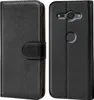 A black book-style case for a smartphone is shown from the front and back. Náhľad obrázku produktu