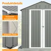 GIHAUVIA Metall Geräteschuppen Gerätehaus mit Fenster Produktbild-Vorschau 6