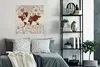 MuchoWow® Poster Weltkarte - Blumen - Rot 75x75 cm - Wand Produktbild-Vorschau 4