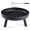 A black fire pit with a poker on a white background. Náhled obrázku produktu