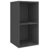 The Living Store TV-Wandschränke 4 Stk. Hochglanz-Grau Produktbild-Vorschau 4