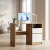 Kompaktný písací stôl 100 x 50 cm | Moderný počítačový a Náhľad obrázku produktu 5