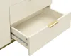 Sekretär mit 2 Türen & 3 Schubladen - MDF & Metall - Beige Produktbild-Vorschau 5