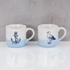 2er Set Tassen Anker Möwe 350ml Steingut Kaffeetasse Becher Produktbild-Vorschau 6